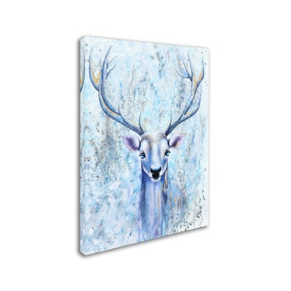 Michelle Faber 'Blue Spirit Deer' Canvas Art,24x32